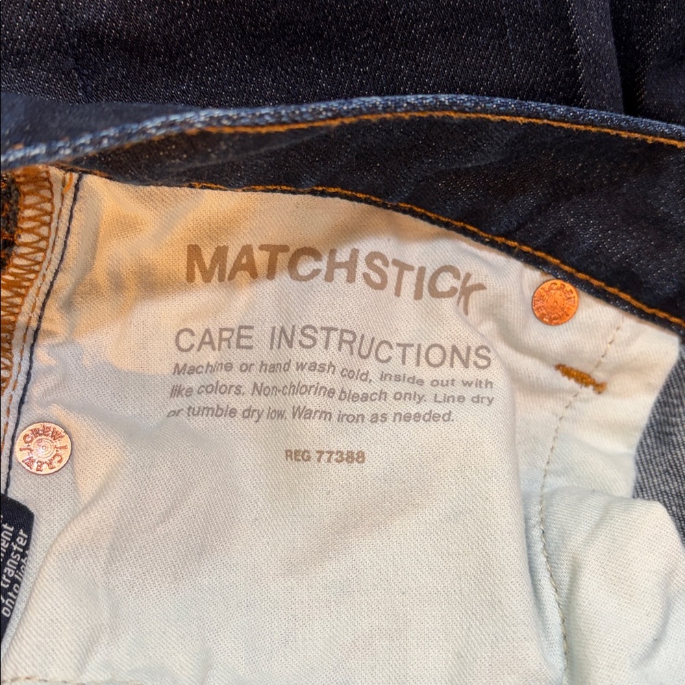 J. Crew Matchstick Deep Indigo Skinny Jeans - Picture 7 of 7